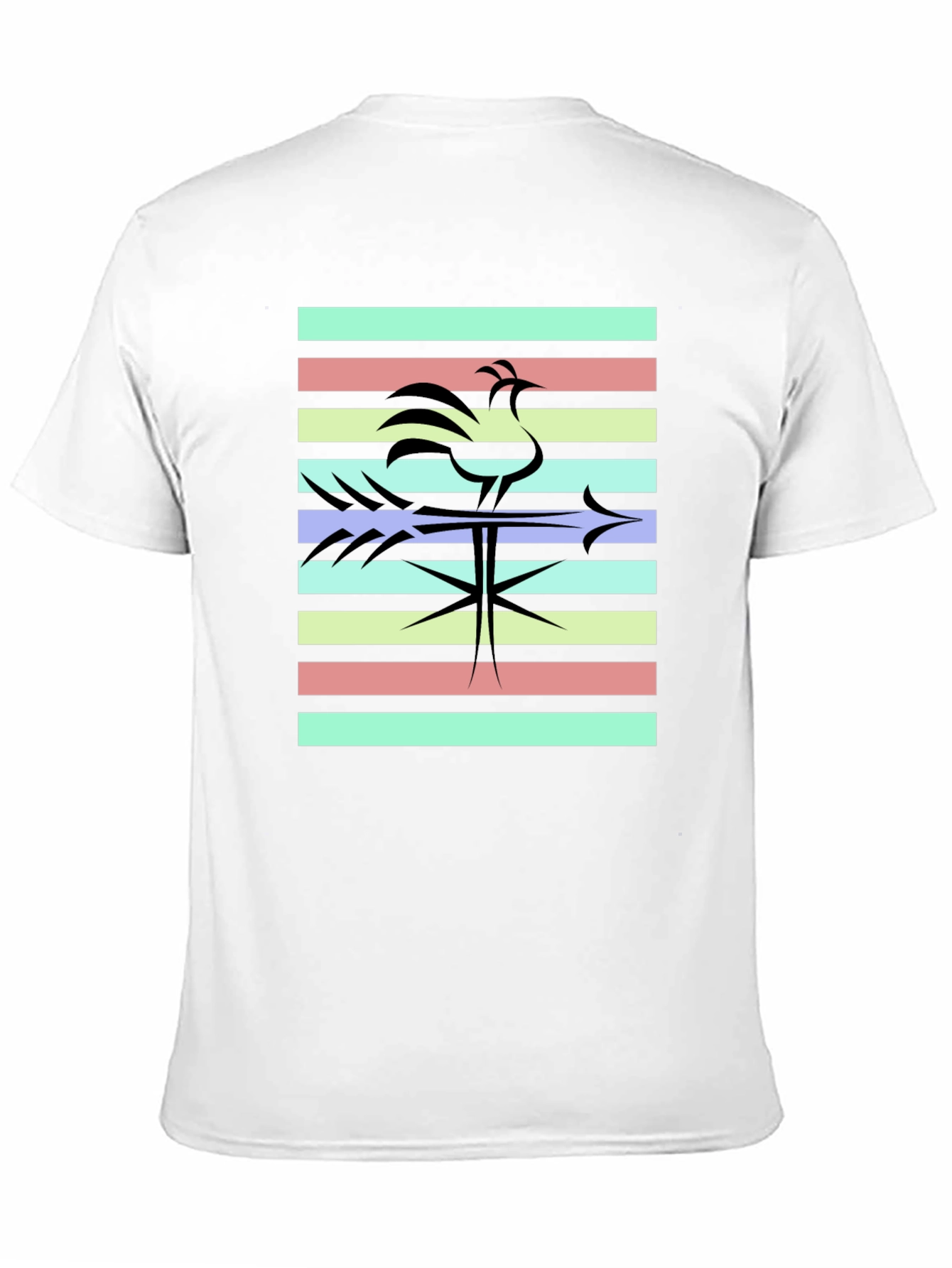 Black Retro Rooster T-Shirt - Black view 11