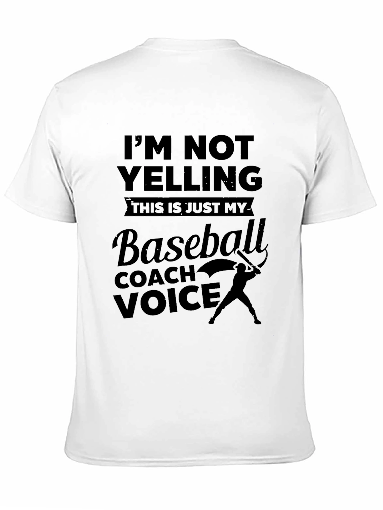 Black Baseball Coach Voice Tee - Funny Gift view 11