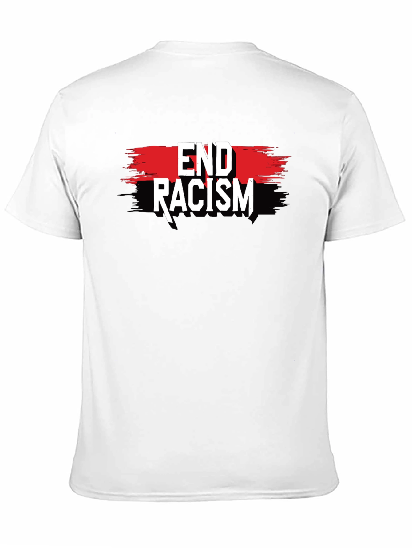 Black End Racism Graphic Tee - Black Activism T-Shirt view 11