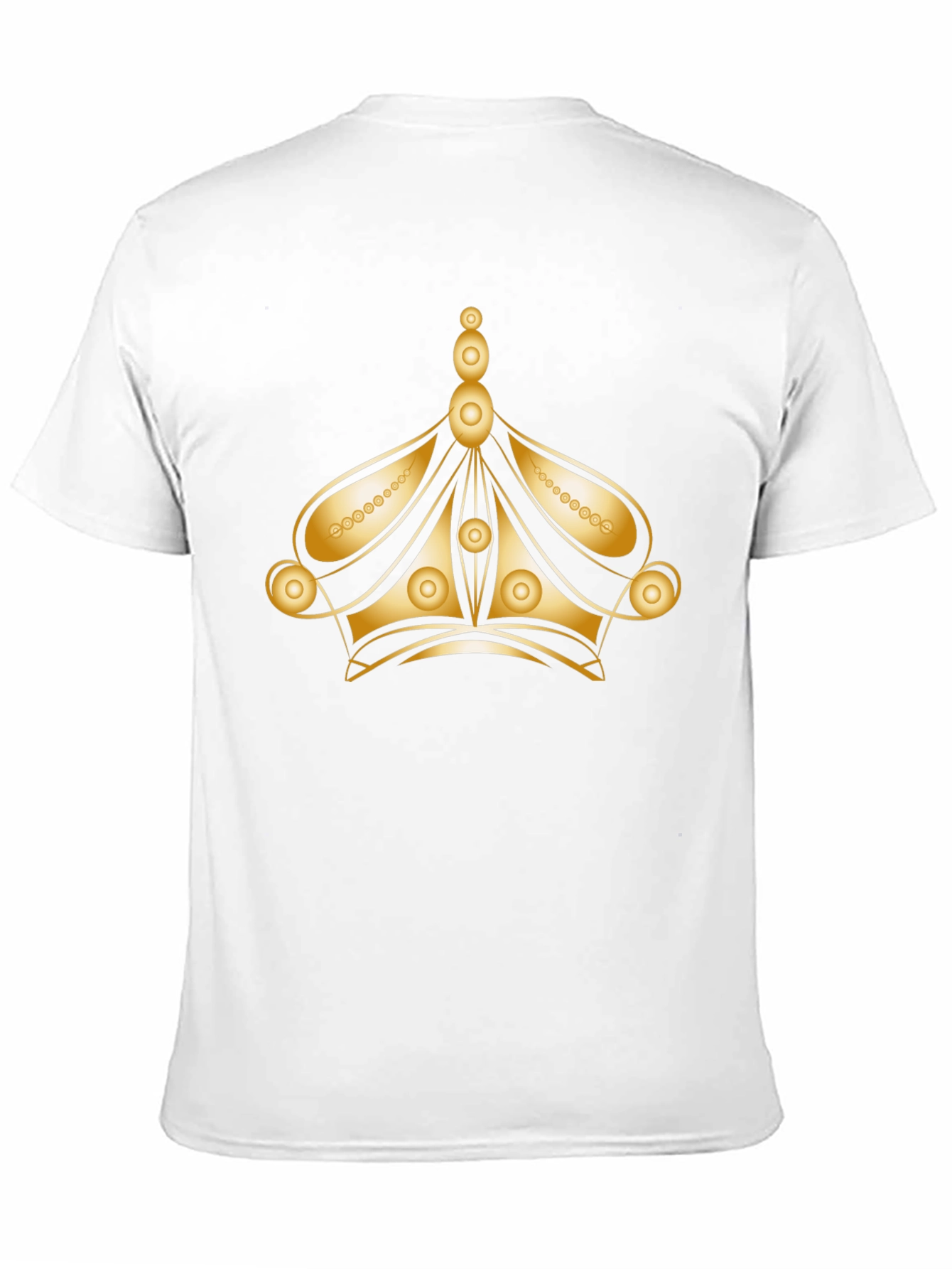 Black Gold Crown Graphic Black Tee view 11