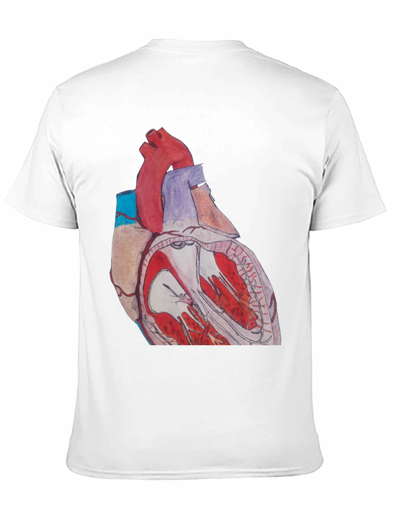 Black Anatomical Heart Graphic Tee - Black view 11