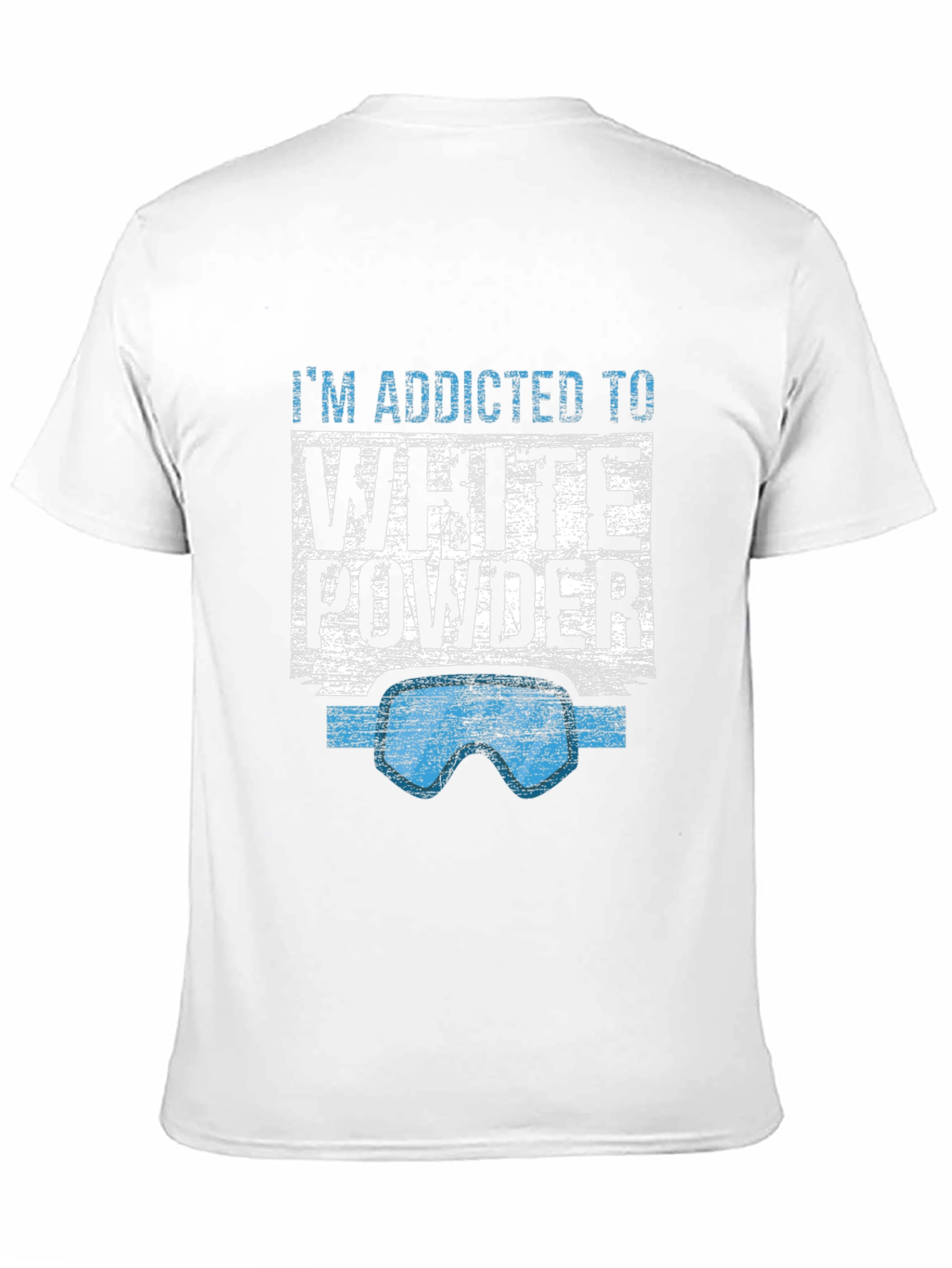 Black Addicted to White Powder Graphic Tee view 11