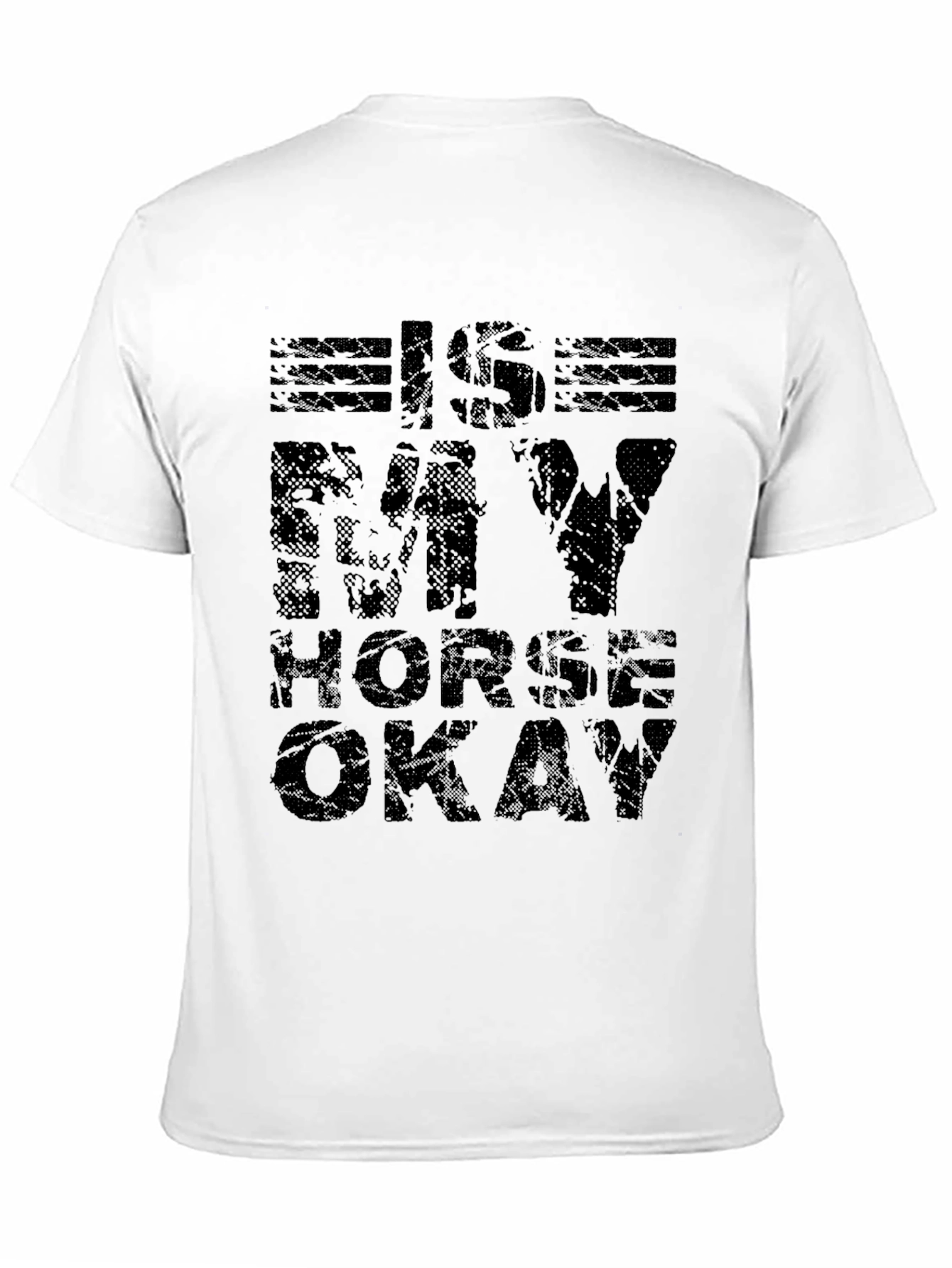 Black Is My Horse Okay? Graphic T-Shirt view 11