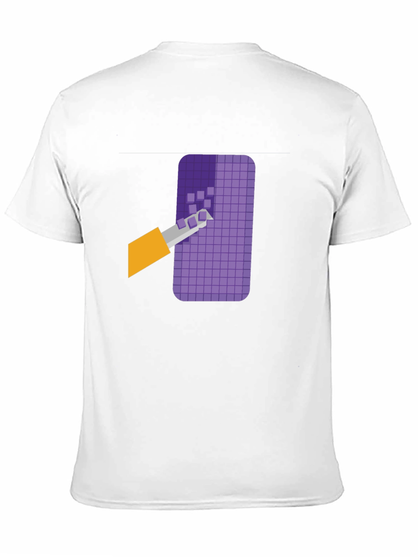 Black Pixelated Art T-Shirt - Modern Graphic Tee view 11