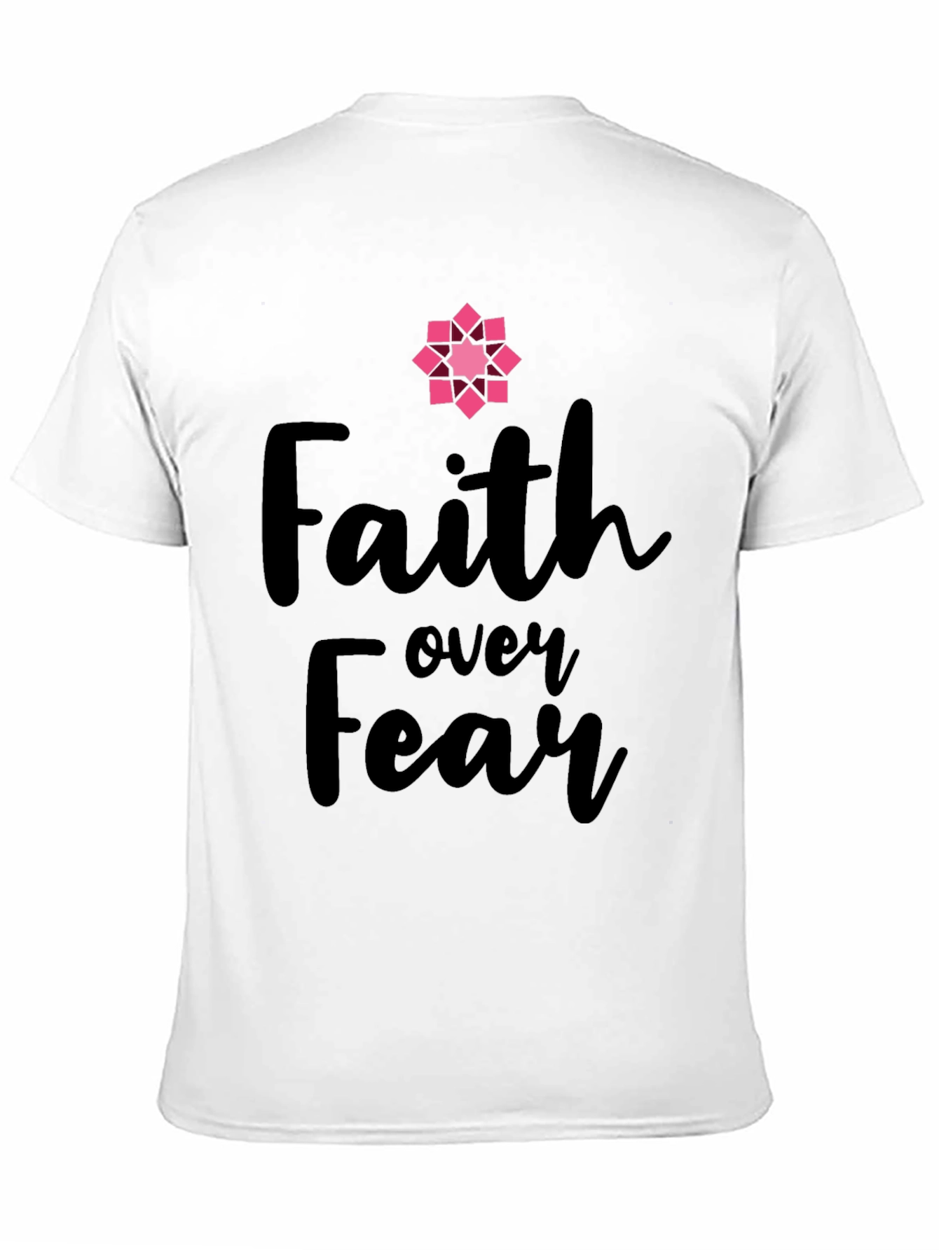 Black Faith Over Fear Graphic Tee - Inspirational T-Shirt view 11