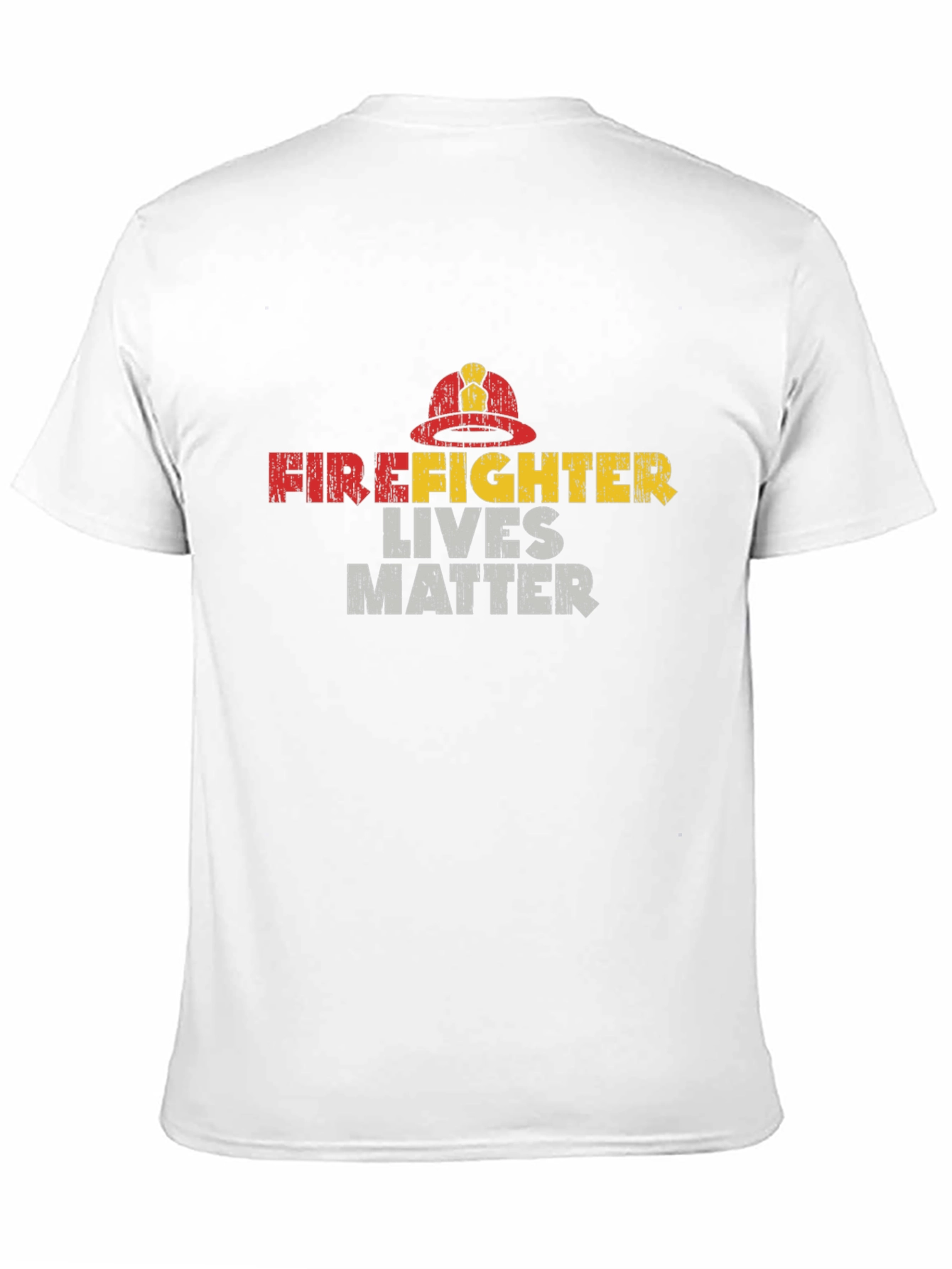 Black Firefighter Lives Matter Graphic T-Shirt view 11