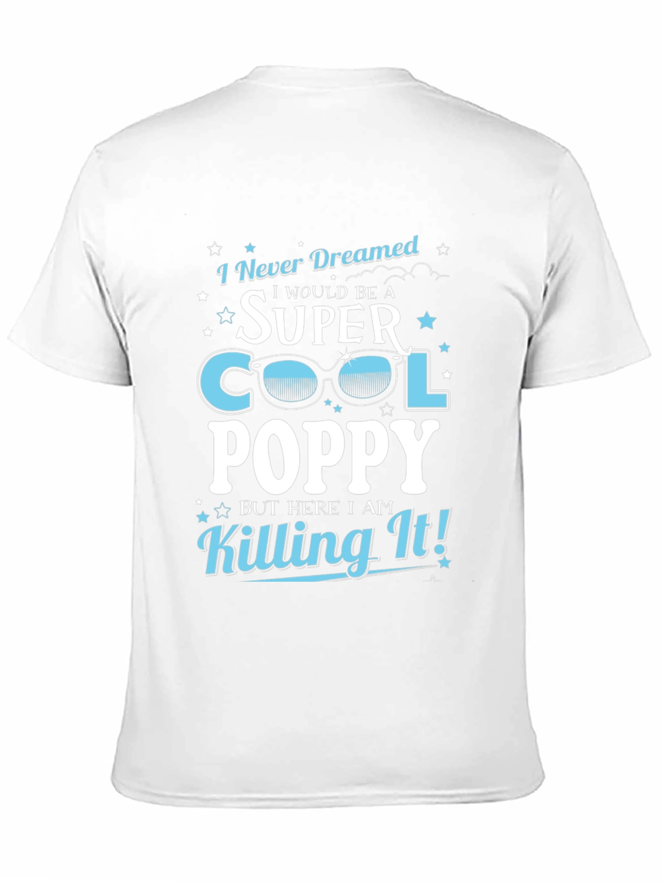 Black Super Cool Poppy T-Shirt - Novelty Grandpa Tee view 11