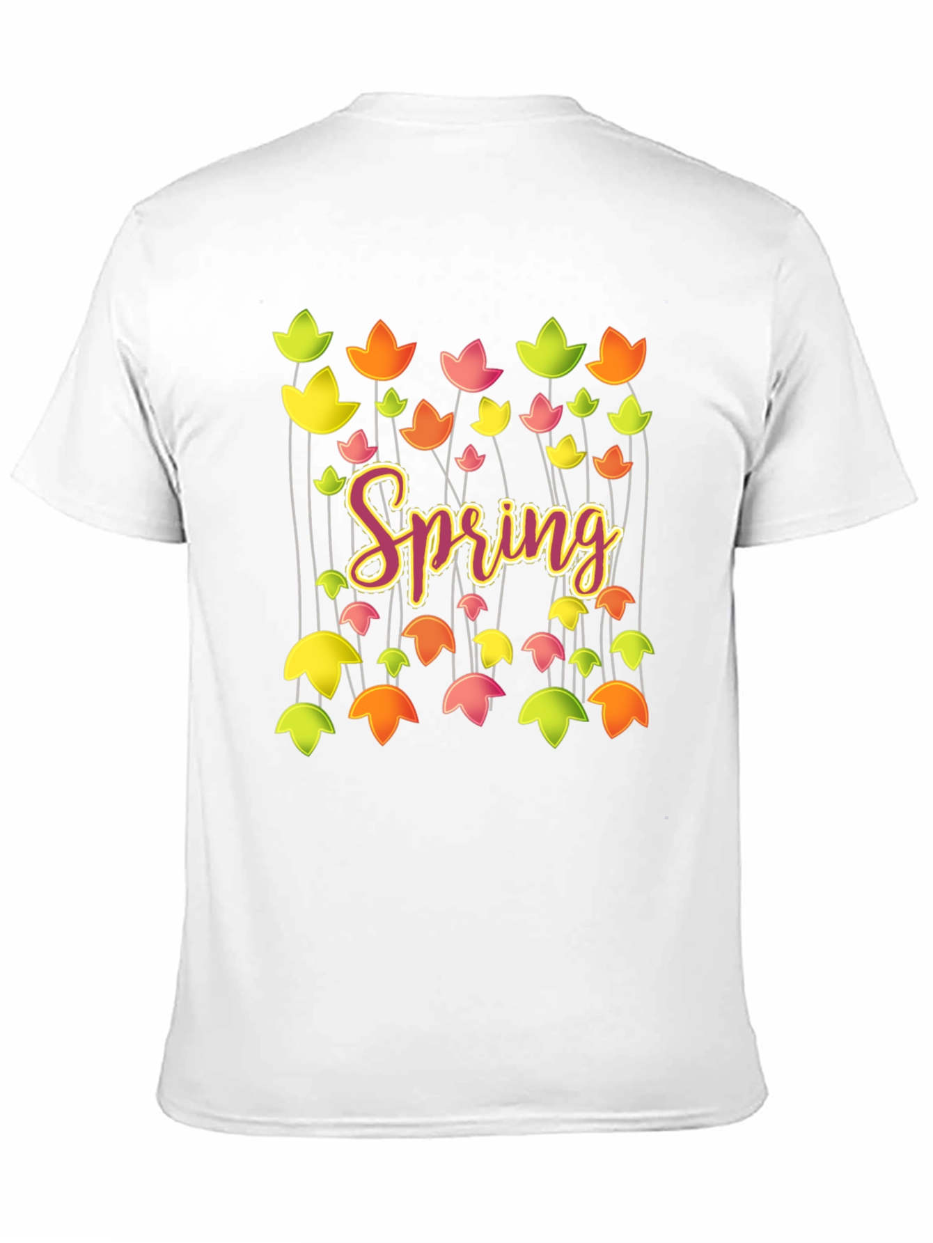 Black Spring Floral Graphic T-Shirt - Trendy Casual Tee view 11