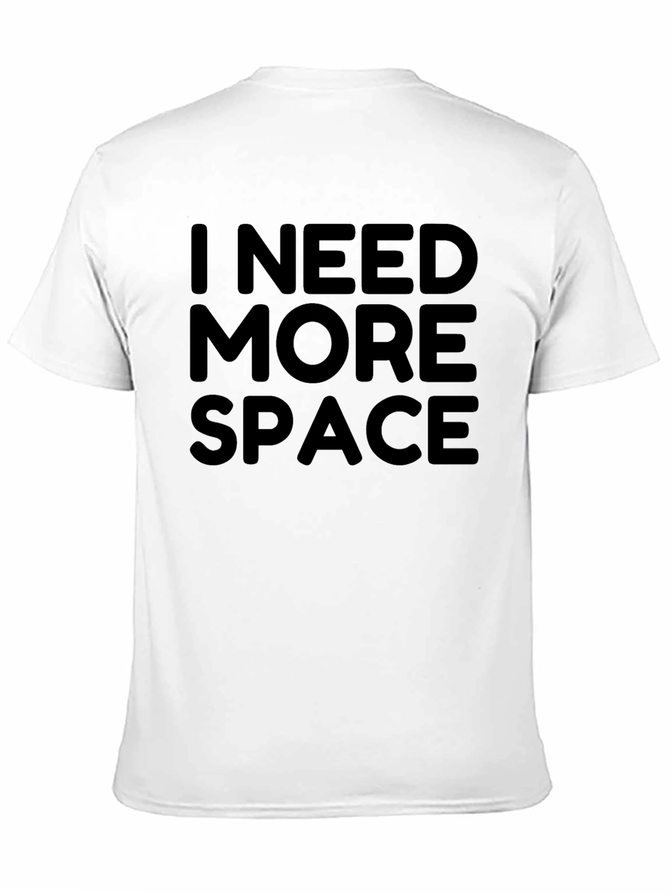 Black I Need More Space Graphic T-Shirt - Black Crew Neck Tee view 11