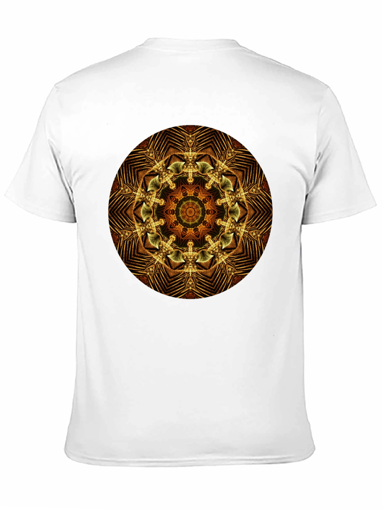 Black Geometric Mandala Graphic Tee - Black view 11