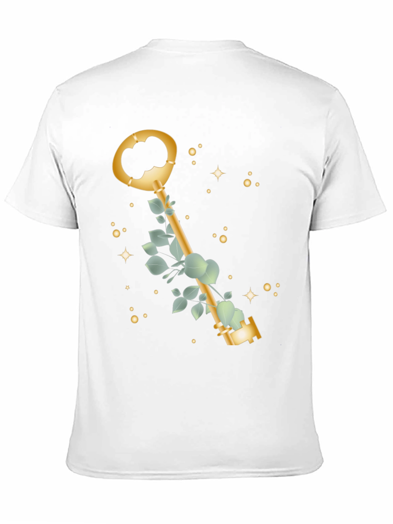 Black Golden Key T-Shirt - Stylish & Unique Design view 11