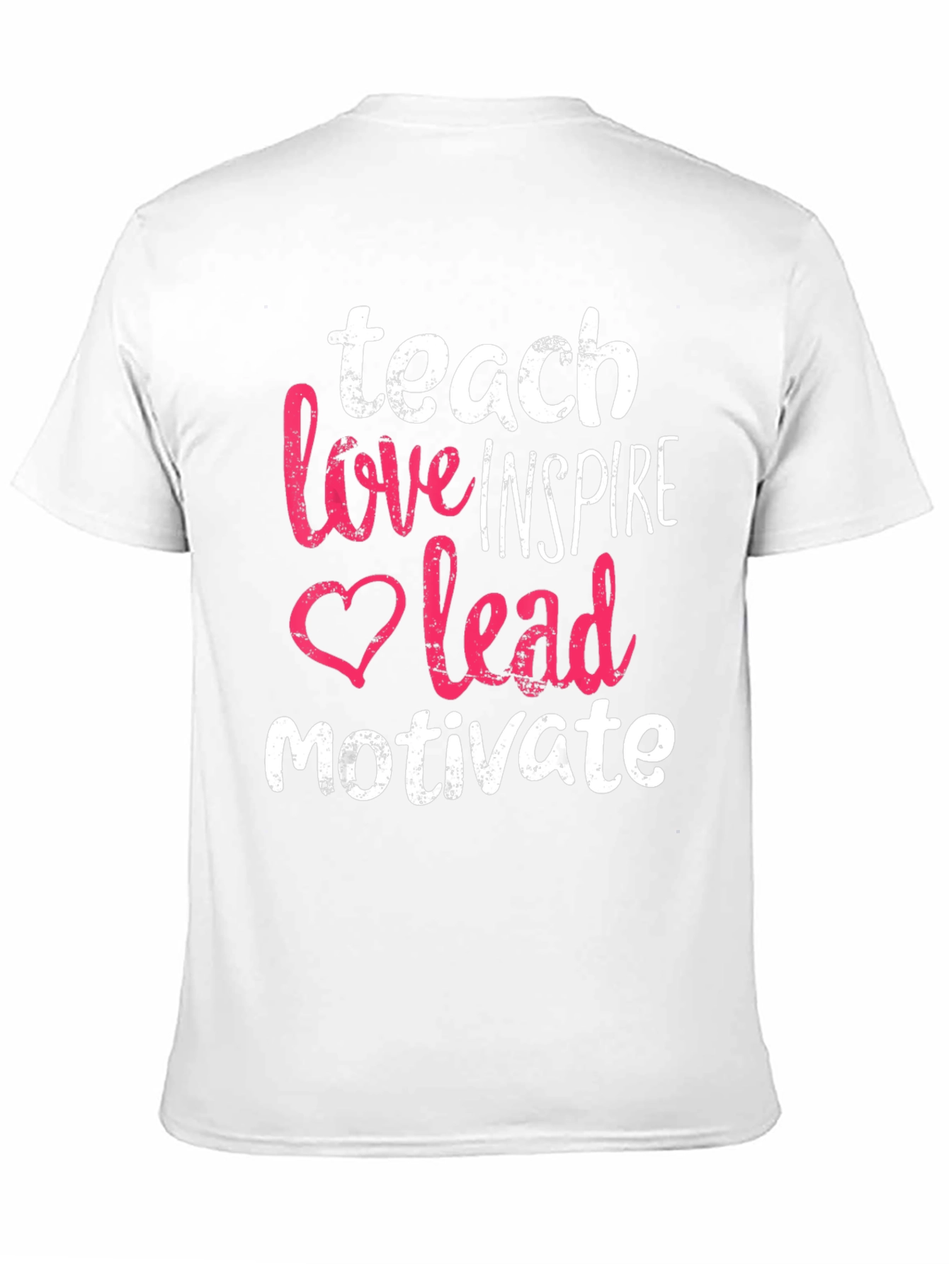 Black Teach Love Inspire Lead Motivate T-Shirt view 11