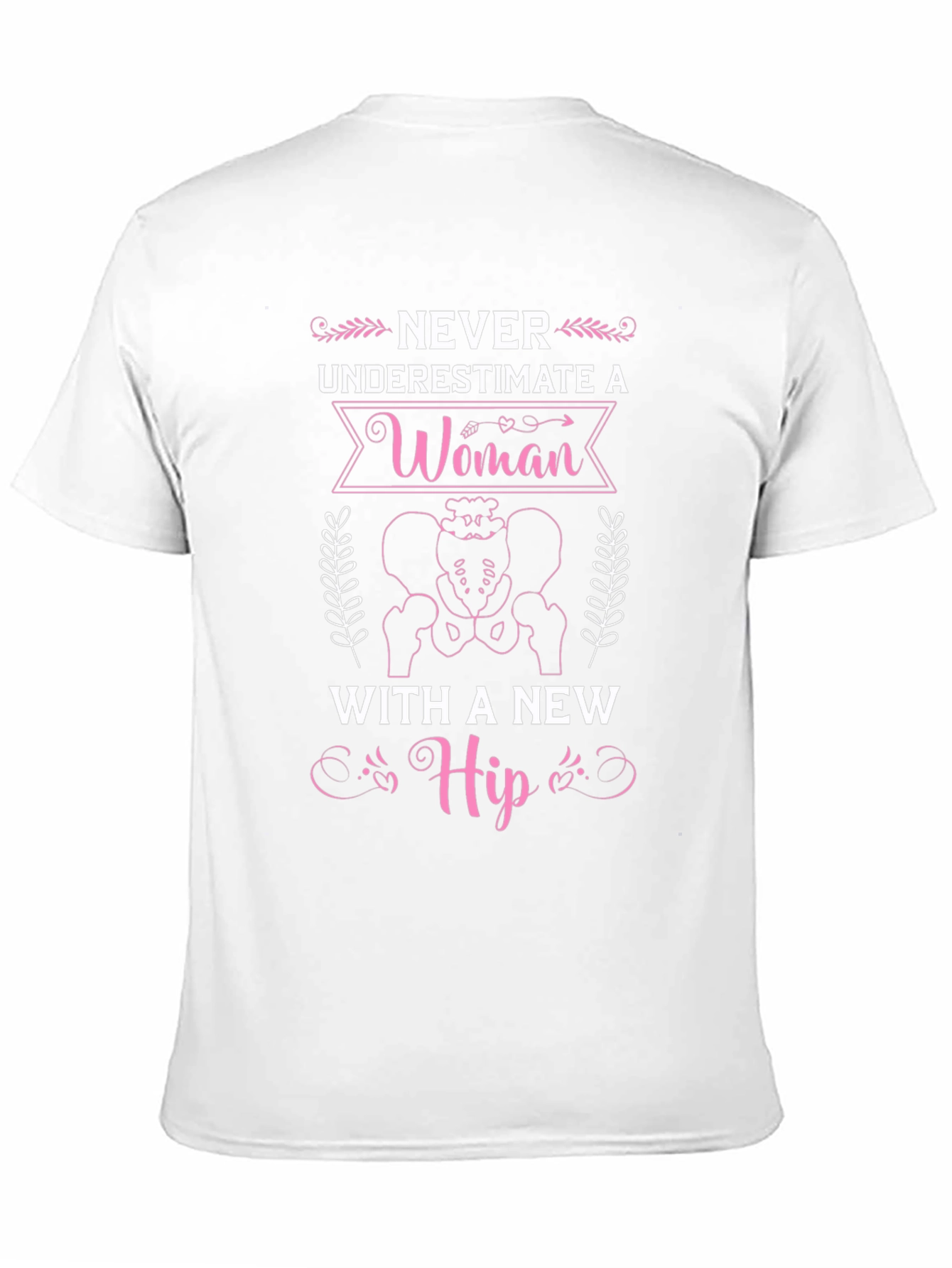 Black Never Underestimate A Woman T-Shirt - Hip Replacement view 11