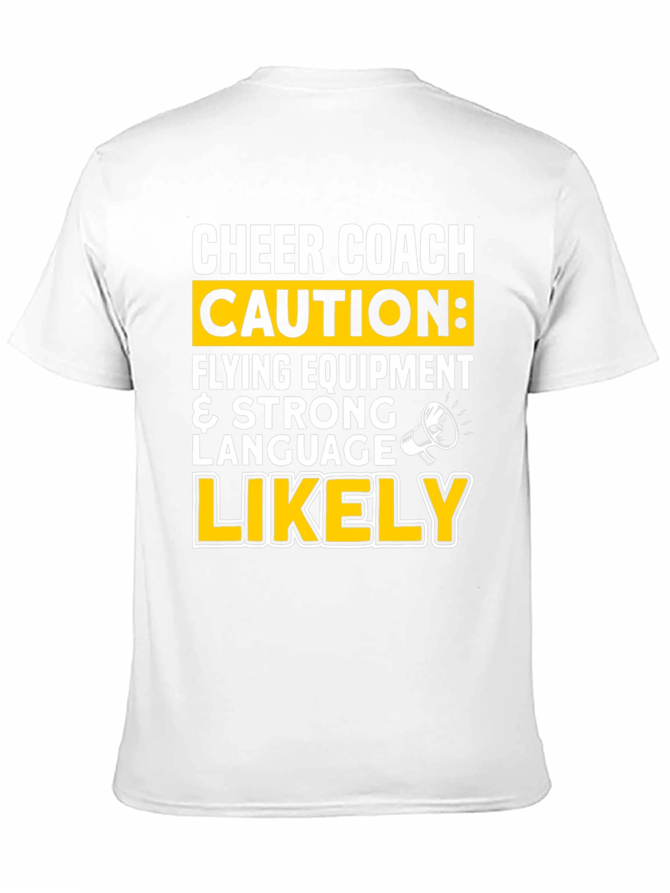 Black Cheer Coach Caution T-Shirt view 11