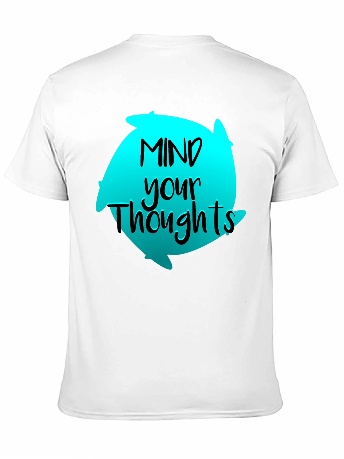Black Mind Your Thoughts Graphic T-Shirt - Black view 11