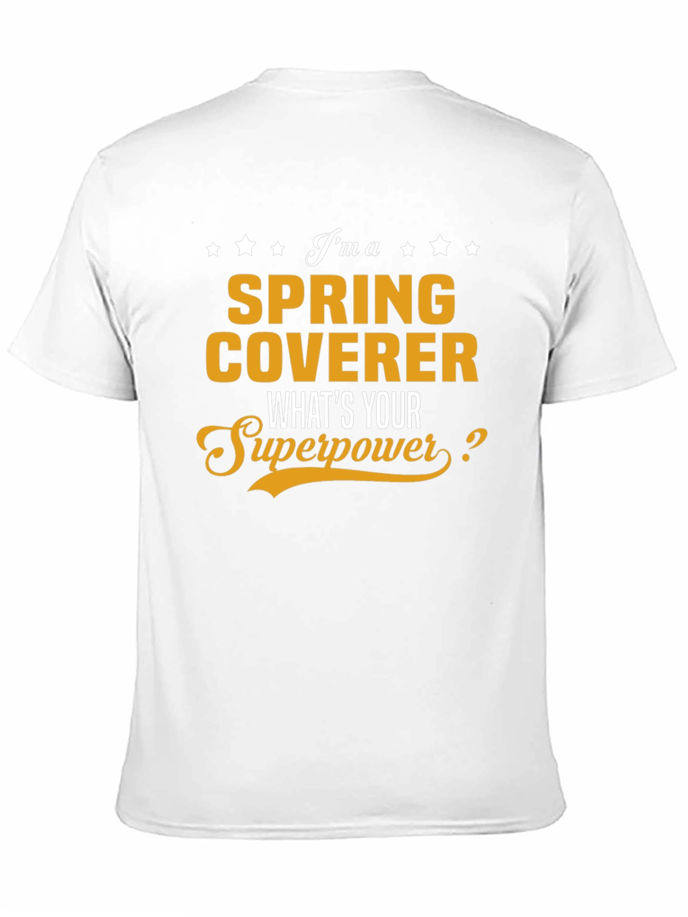 Black Spring Coverer Superpower T-Shirt view 11