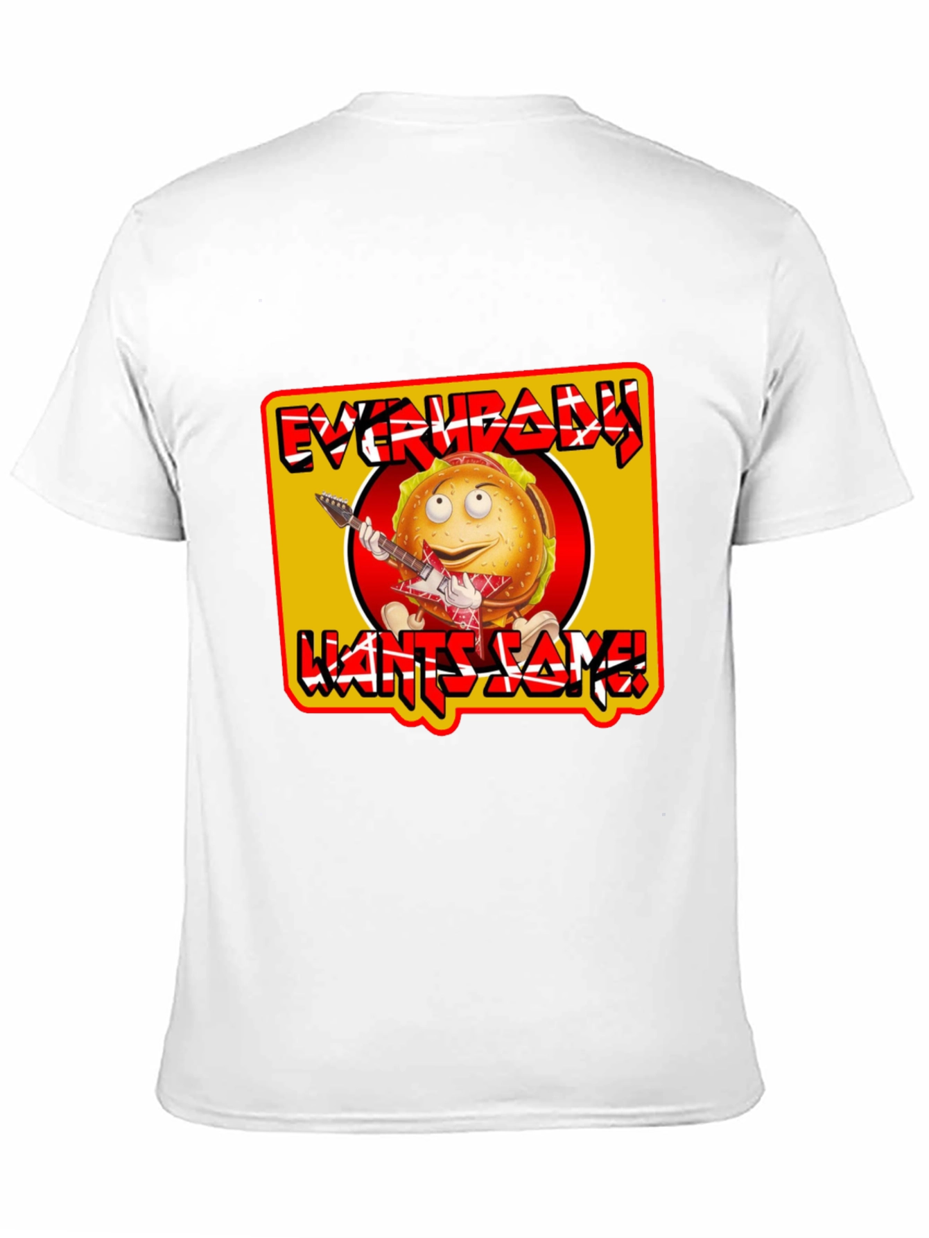 Black Everybody Wants Some Burger T-Shirt view 11