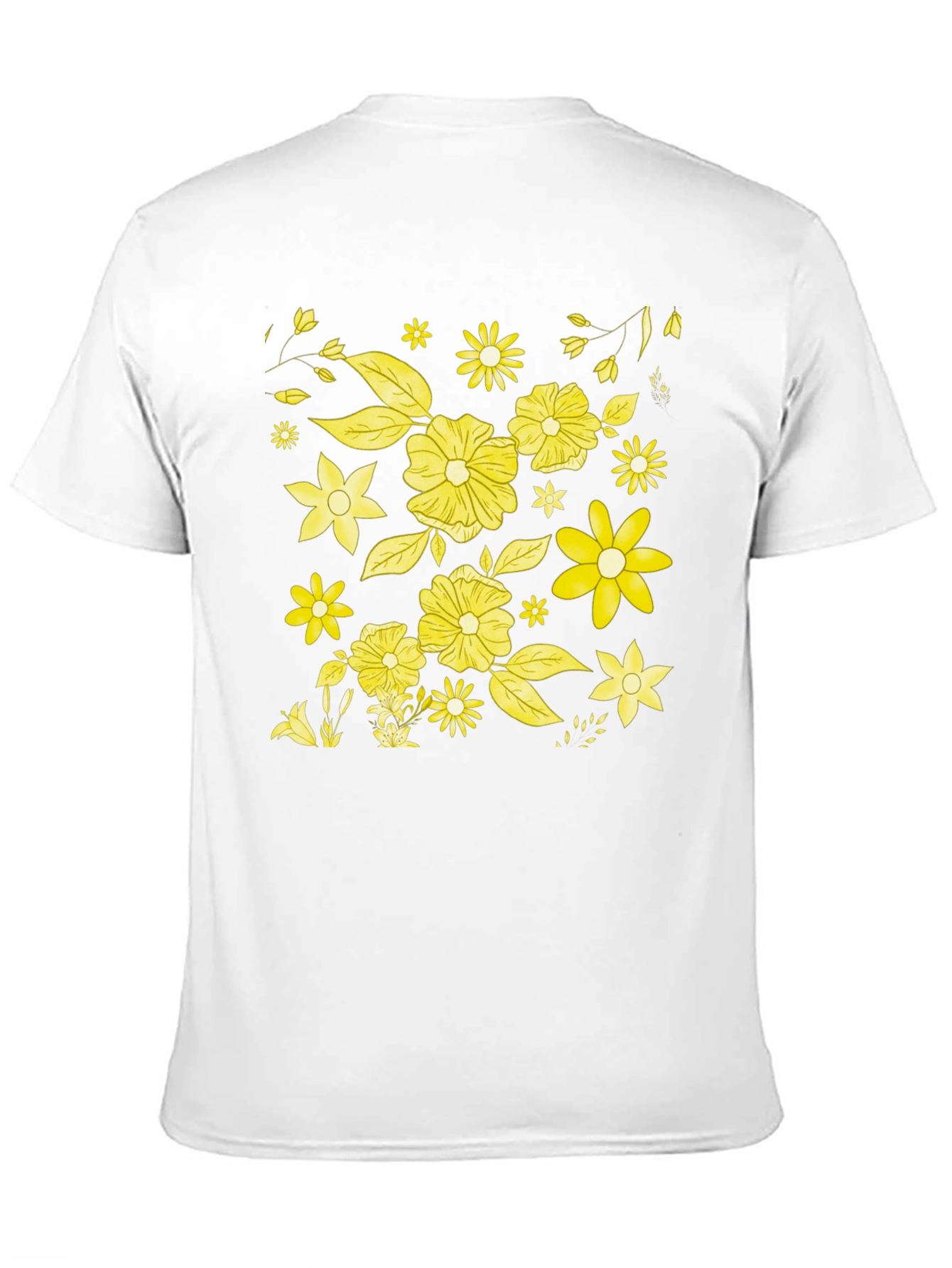 Floral Print Black T-Shirt - 11