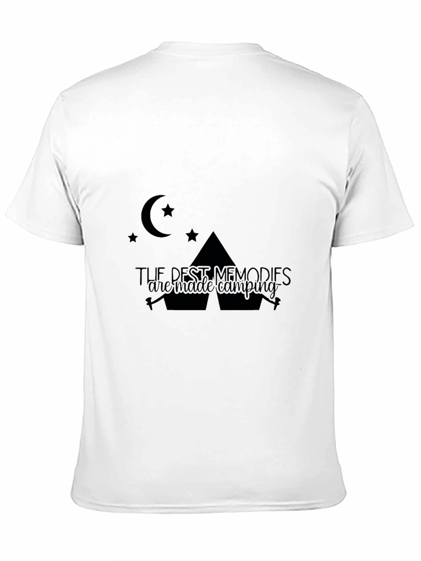 Black Camping Memories T-Shirt - Black view 11