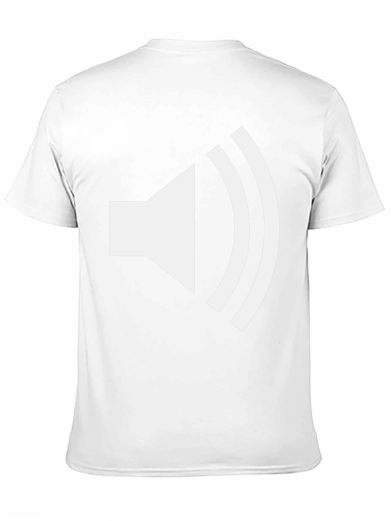 Black Loudspeaker Graphic Tee - Black Cotton T-Shirt view 11