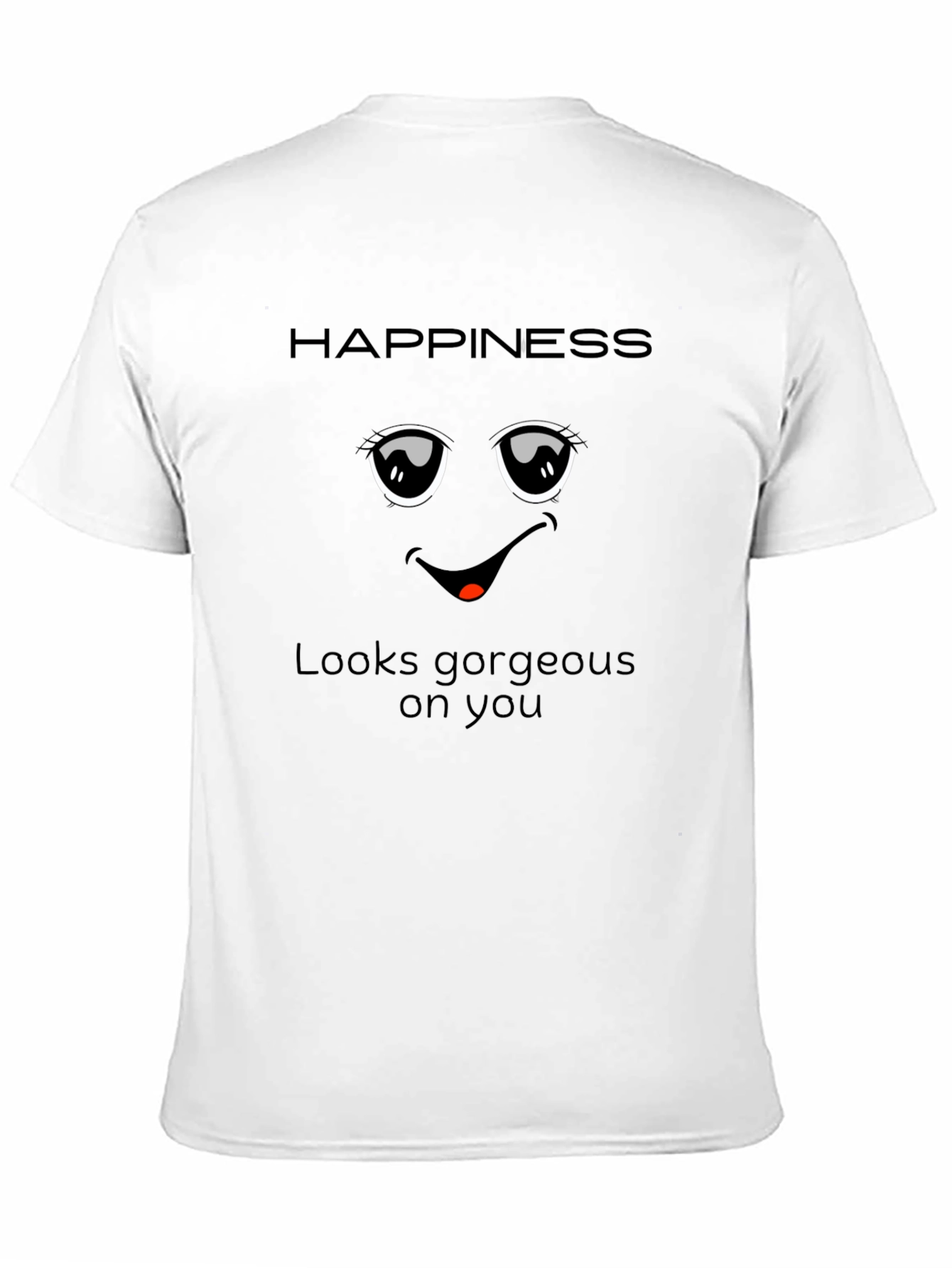 Black Happiness Graphic Black Tee view 11