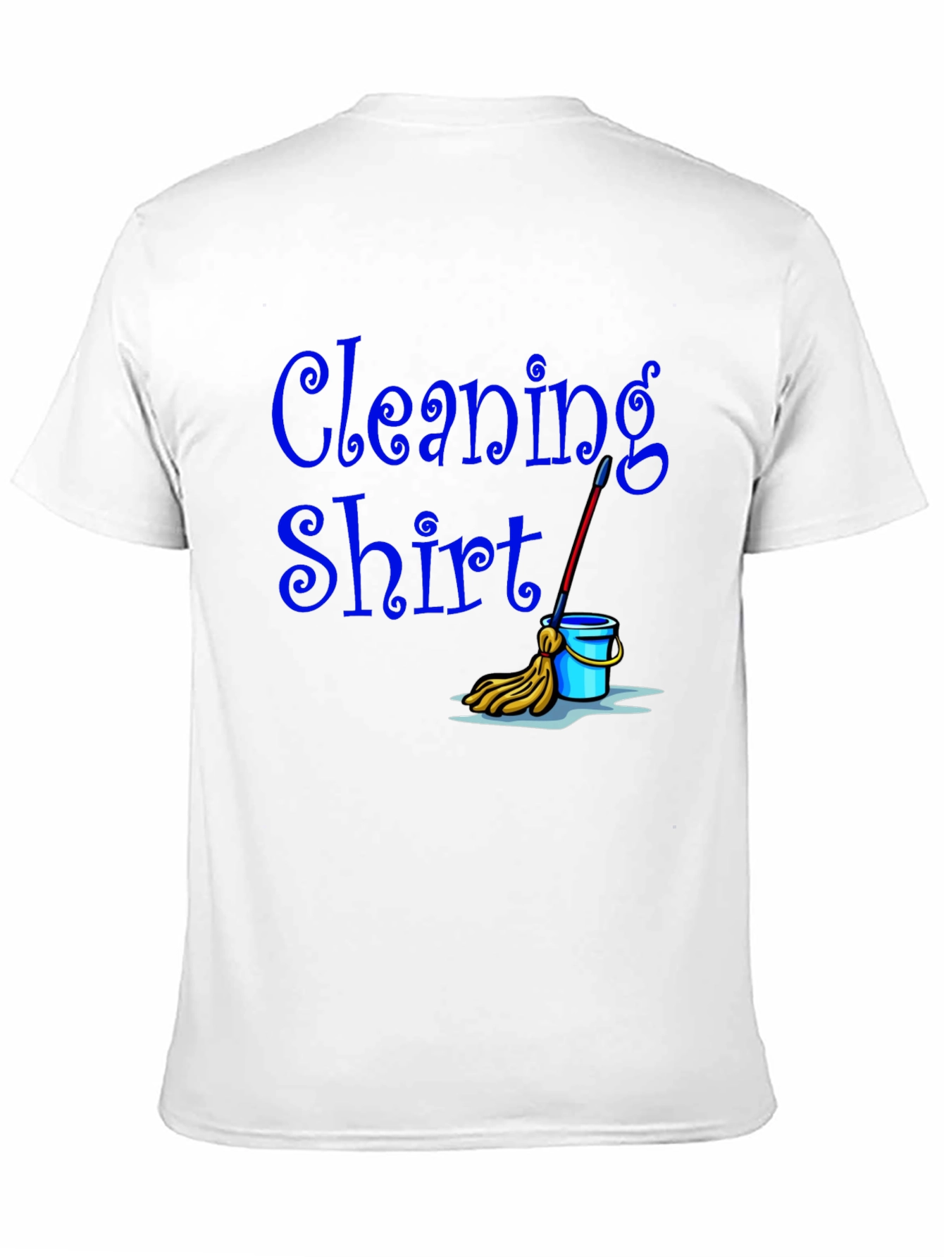 Black Cleaning Shirt - Funny Janitor T-Shirt view 11