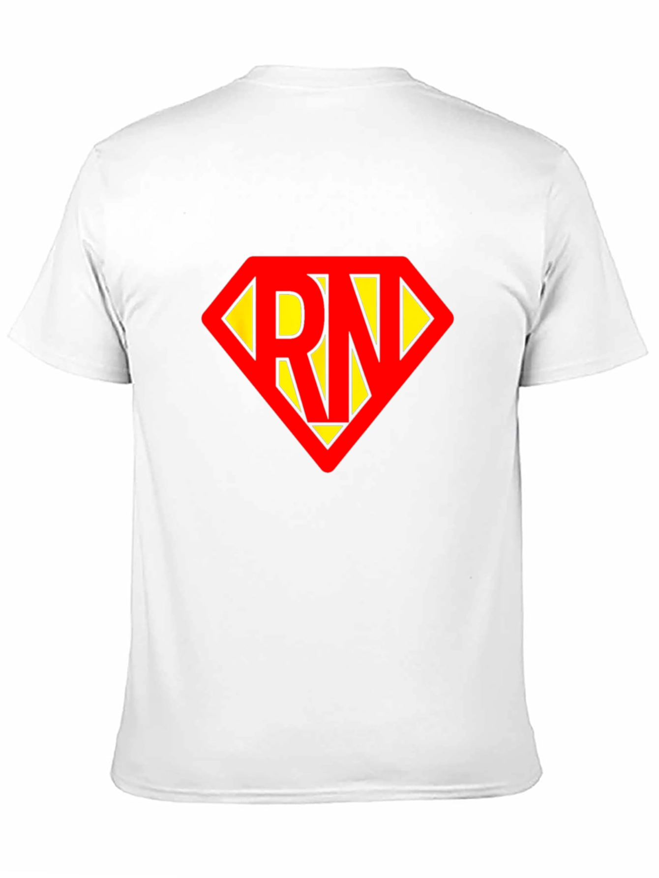 Black RN Superhero T-Shirt - Black Cotton Tee view 11