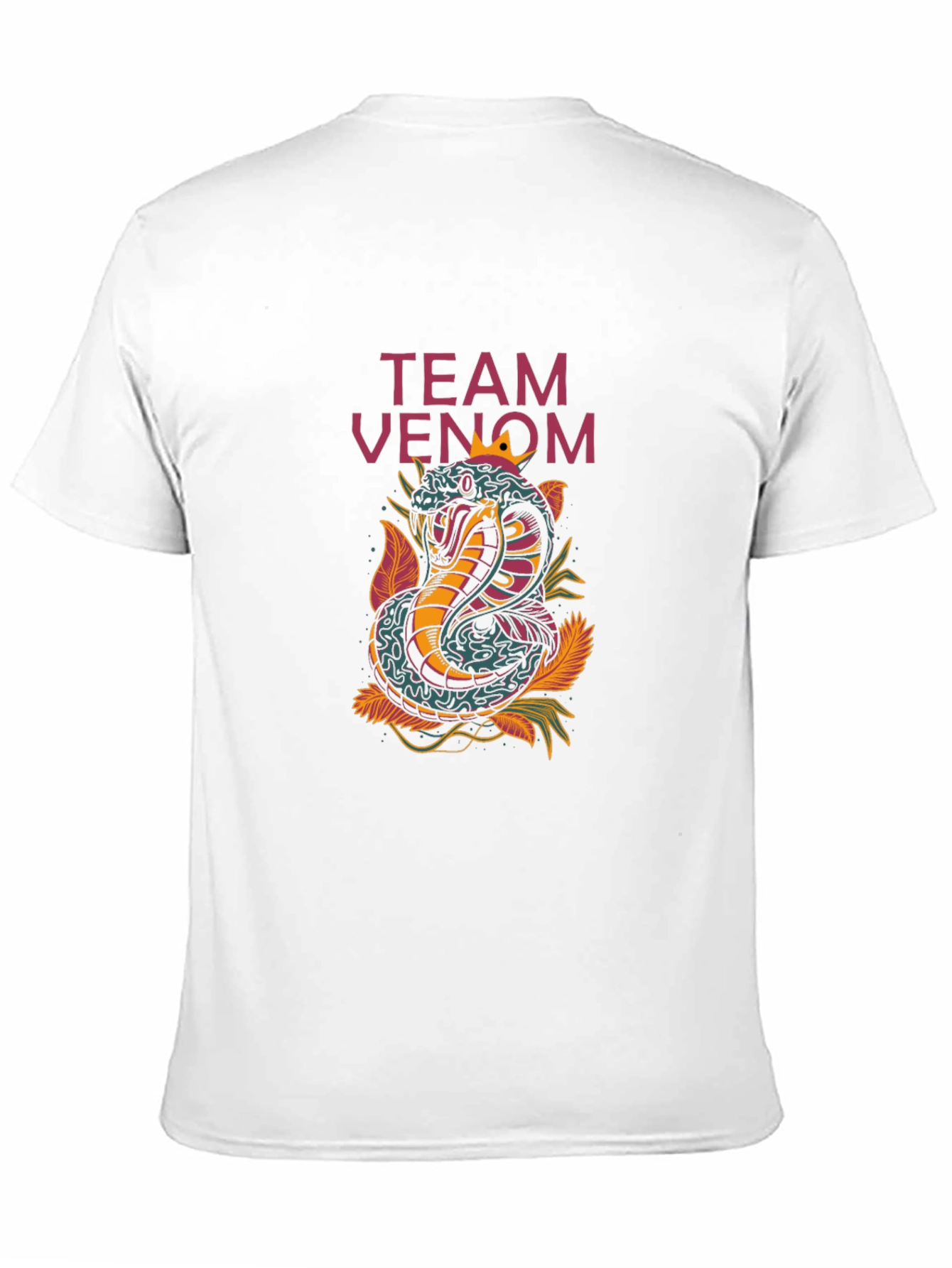Black Team Venom Snake Graphic Tee - Cobra Design view 11