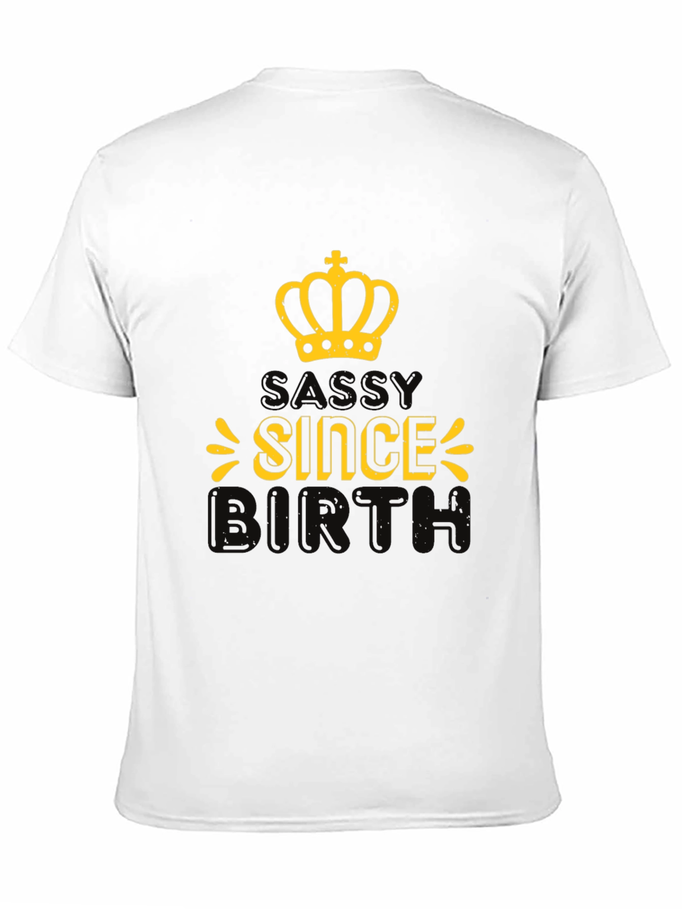 Black Sassy Since Birth Black Graphic Tee view 11