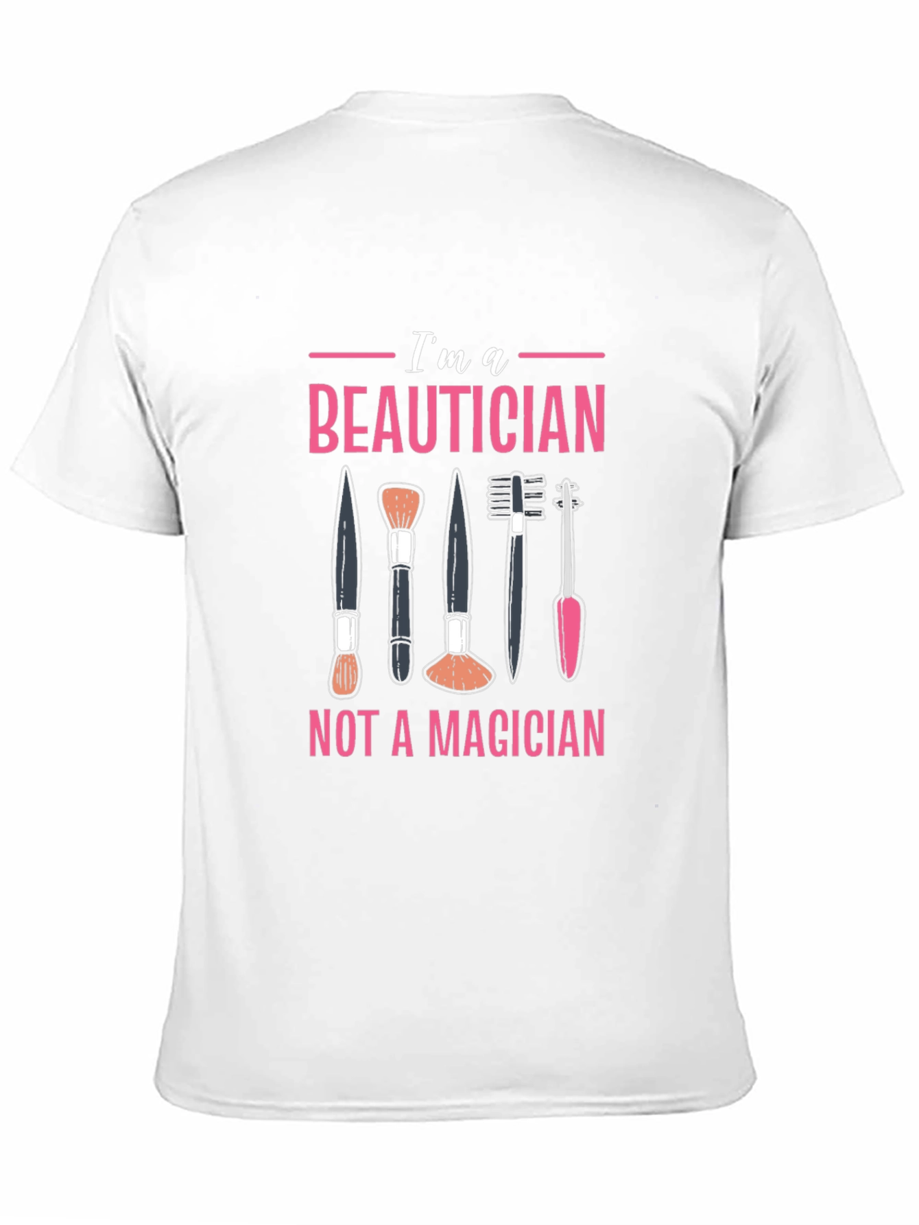 Black Beautician T-Shirt - "Not a Magician" Funny Graphic Tee view 11