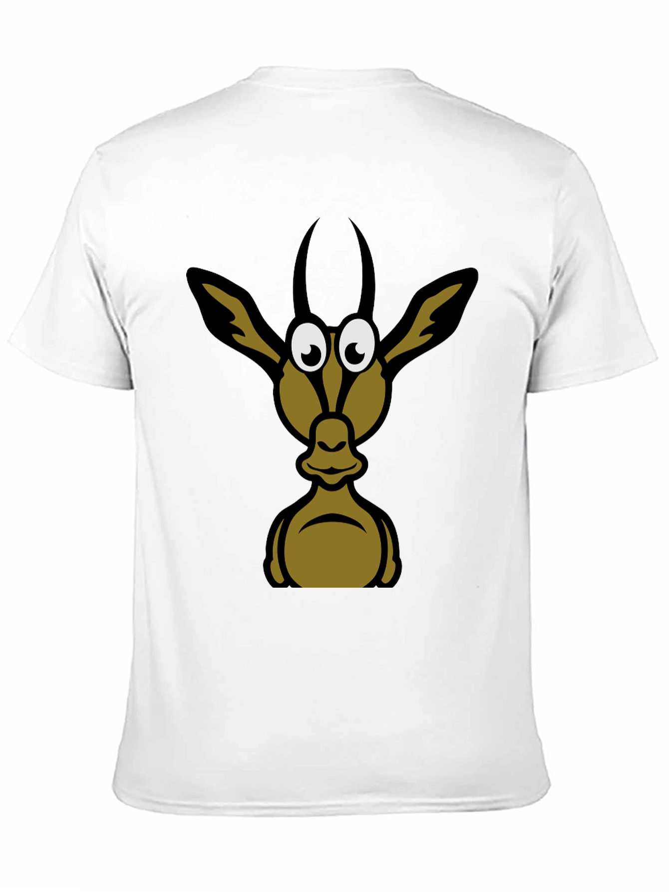 Black Funny Animal Graphic Tee - Black Cotton T-Shirt view 11