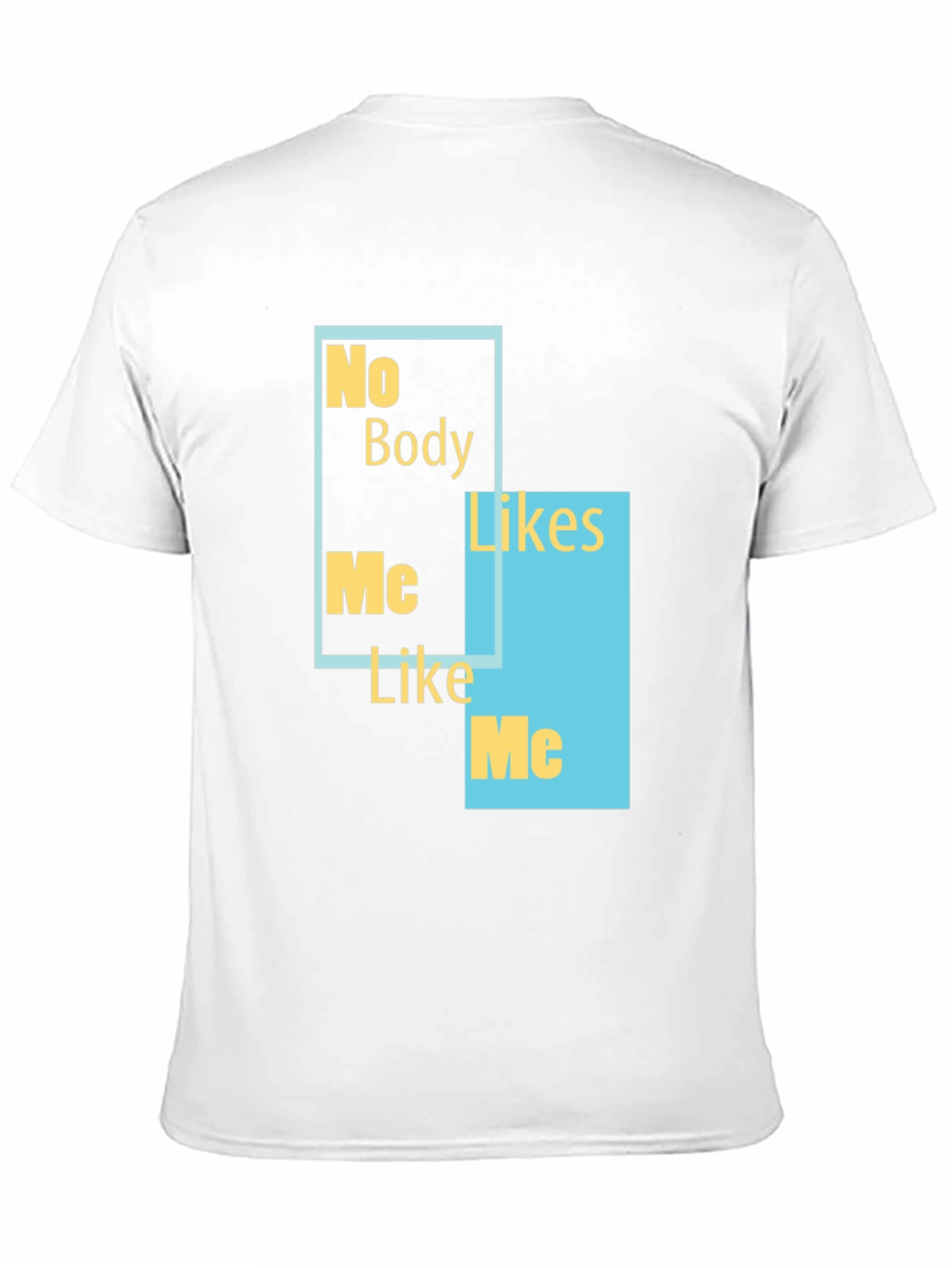 Black No Body Likes Me Funny Graphic Tee view 11