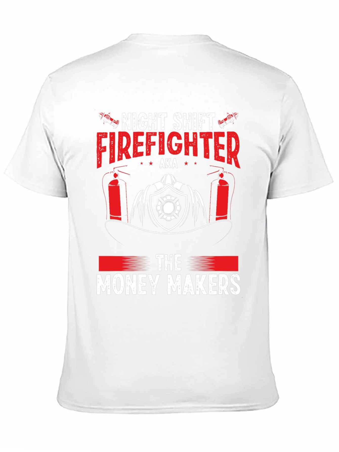 Black Night Shift Firefighter Tee - Money Makers view 11