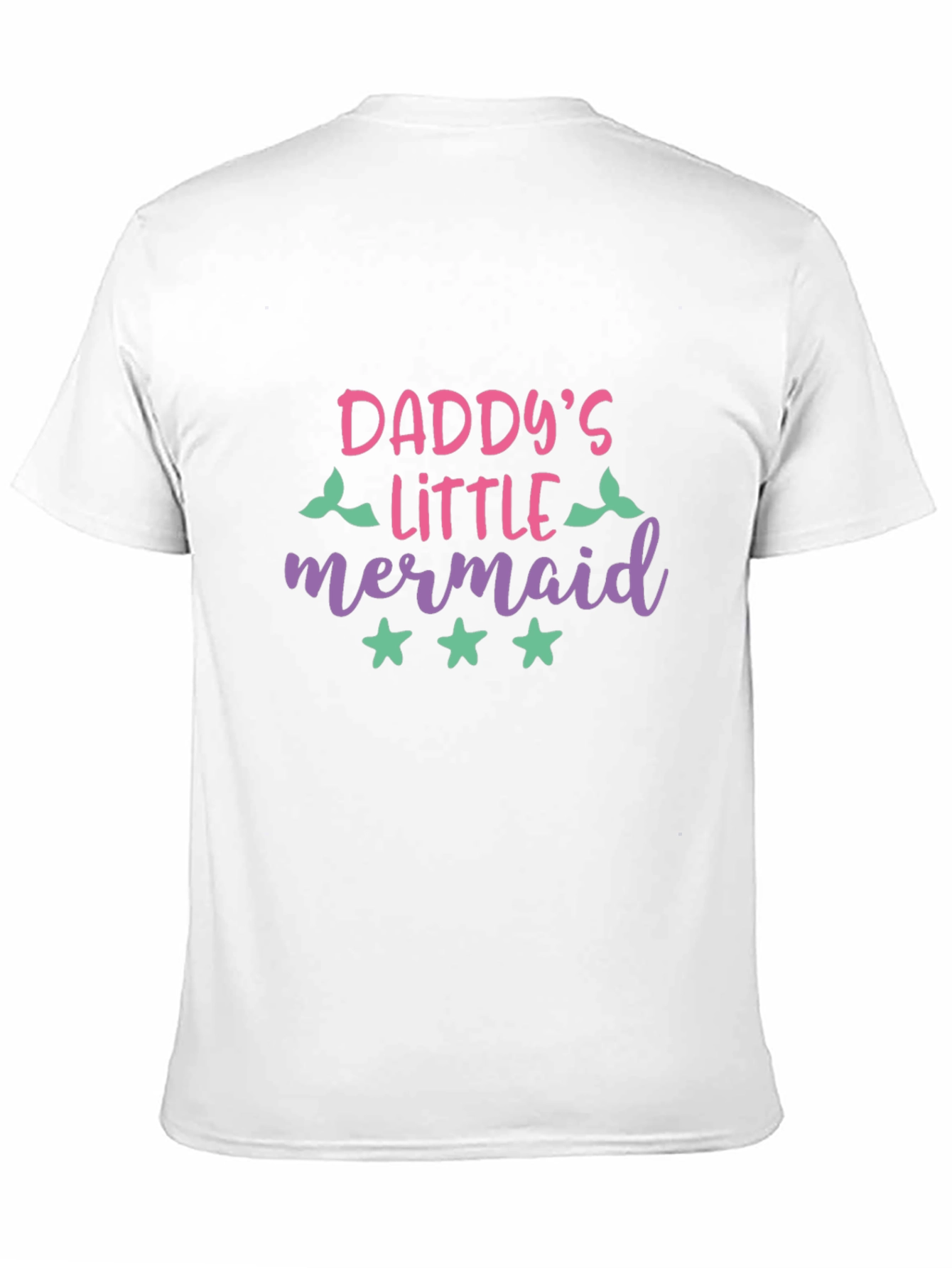 Black Daddy's Little Mermaid Graphic T-Shirt view 11
