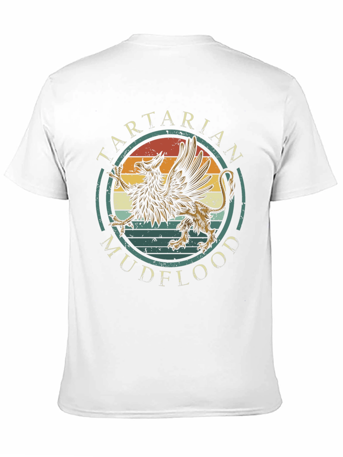 Black Tartarian Mudflood Griffin Graphic Tee - Vintage Style view 11