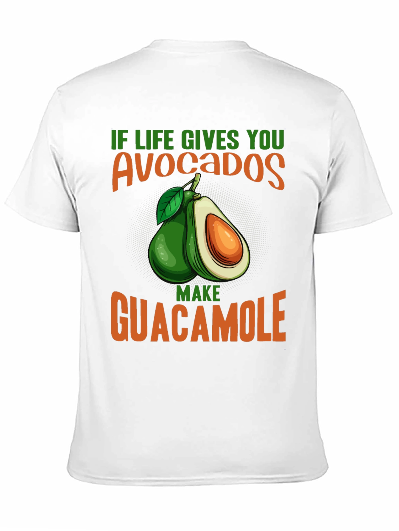 Black Avocado Guacamole Graphic Tee - Foodie T-Shirt view 11