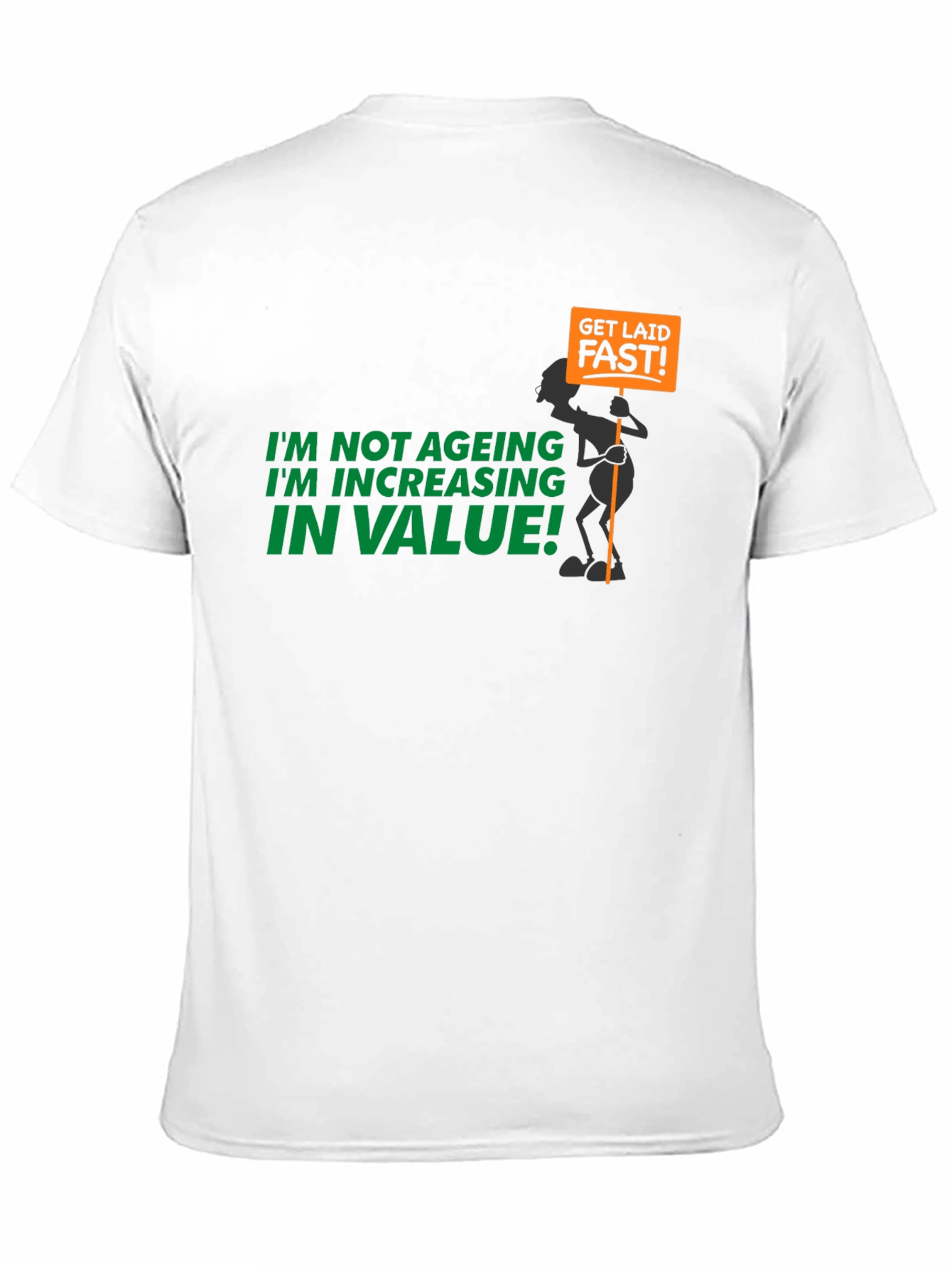 Black Humorous "Increasing in Value" Graphic Tee view 11