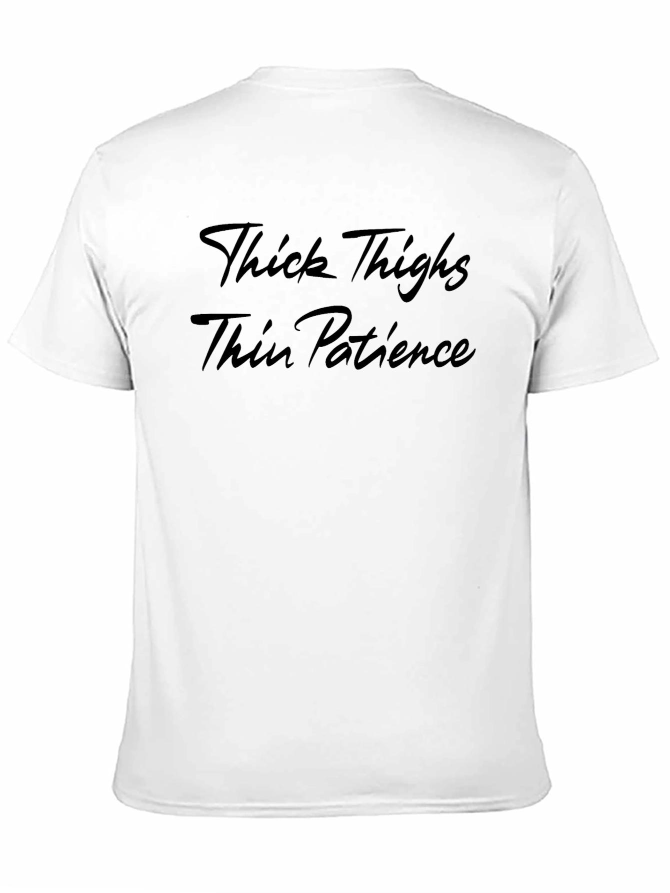 Black Thick Thighs Thin Patience Graphic T-Shirt view 11
