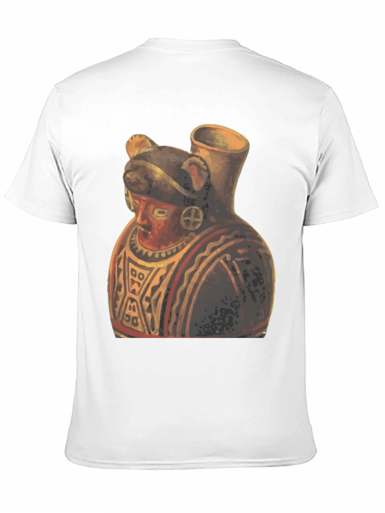 Black Unique Artistic Graphic Tee - Anthropomorphic Pottery view 11