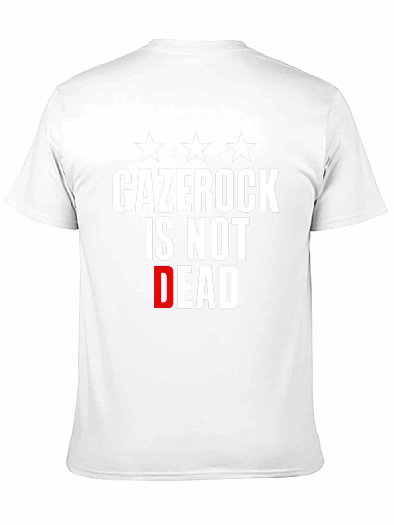 Black Gazerock Is Not Dead Graphic Tee - Black Cotton view 11