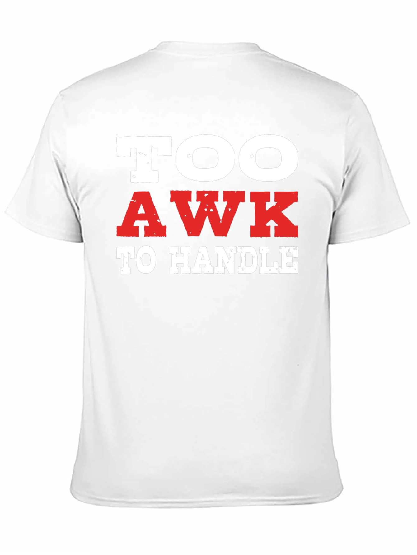 Black Too Awk to Handle Black Graphic Tee view 11