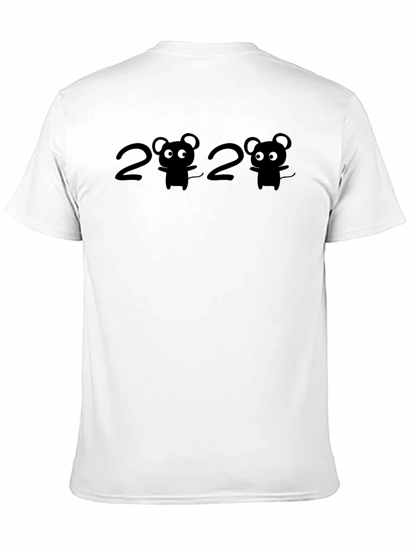 Black Cute Mouse 2020 Graphic Black T-Shirt view 11