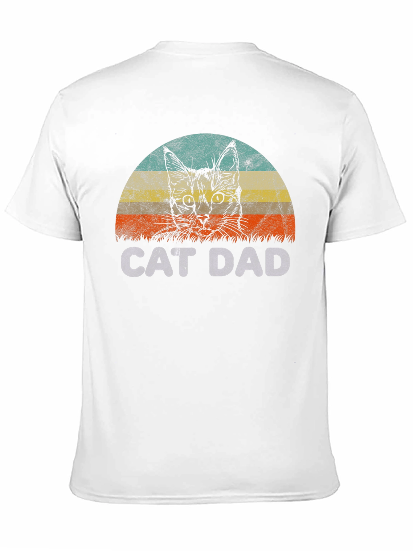 Black Cat Dad Graphic T-Shirt - Vintage Style view 11