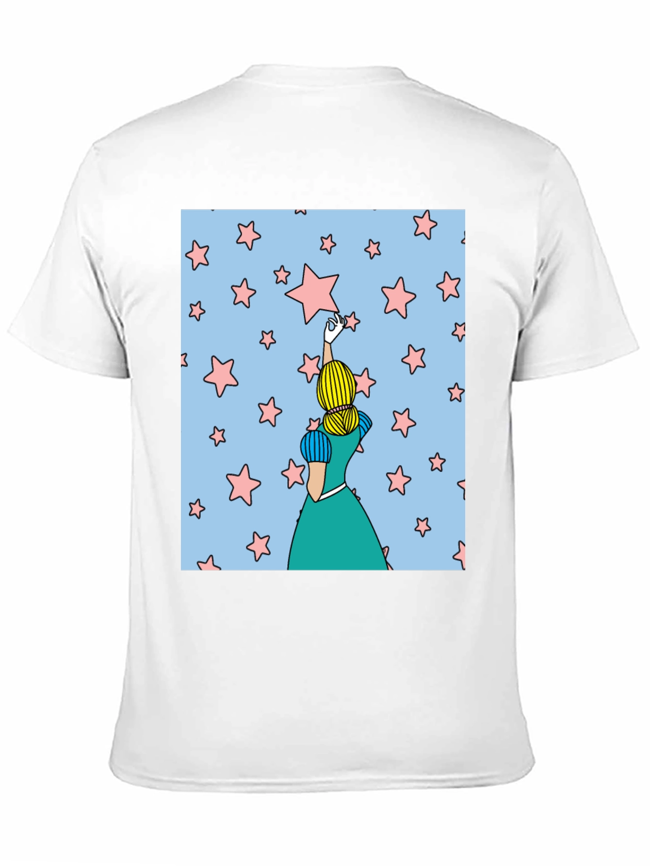 Black Reach for the Stars T-Shirt view 11