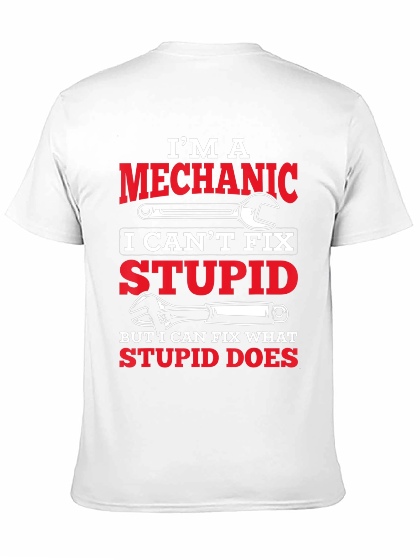 Black I'm A Mechanic Graphic T-Shirt view 11