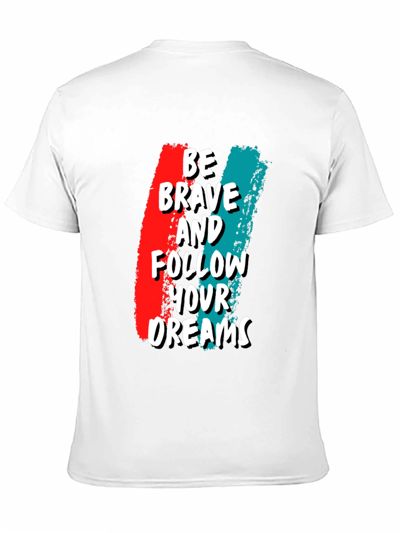 Black Be Brave Graphic Tee - Motivational T-Shirt view 11