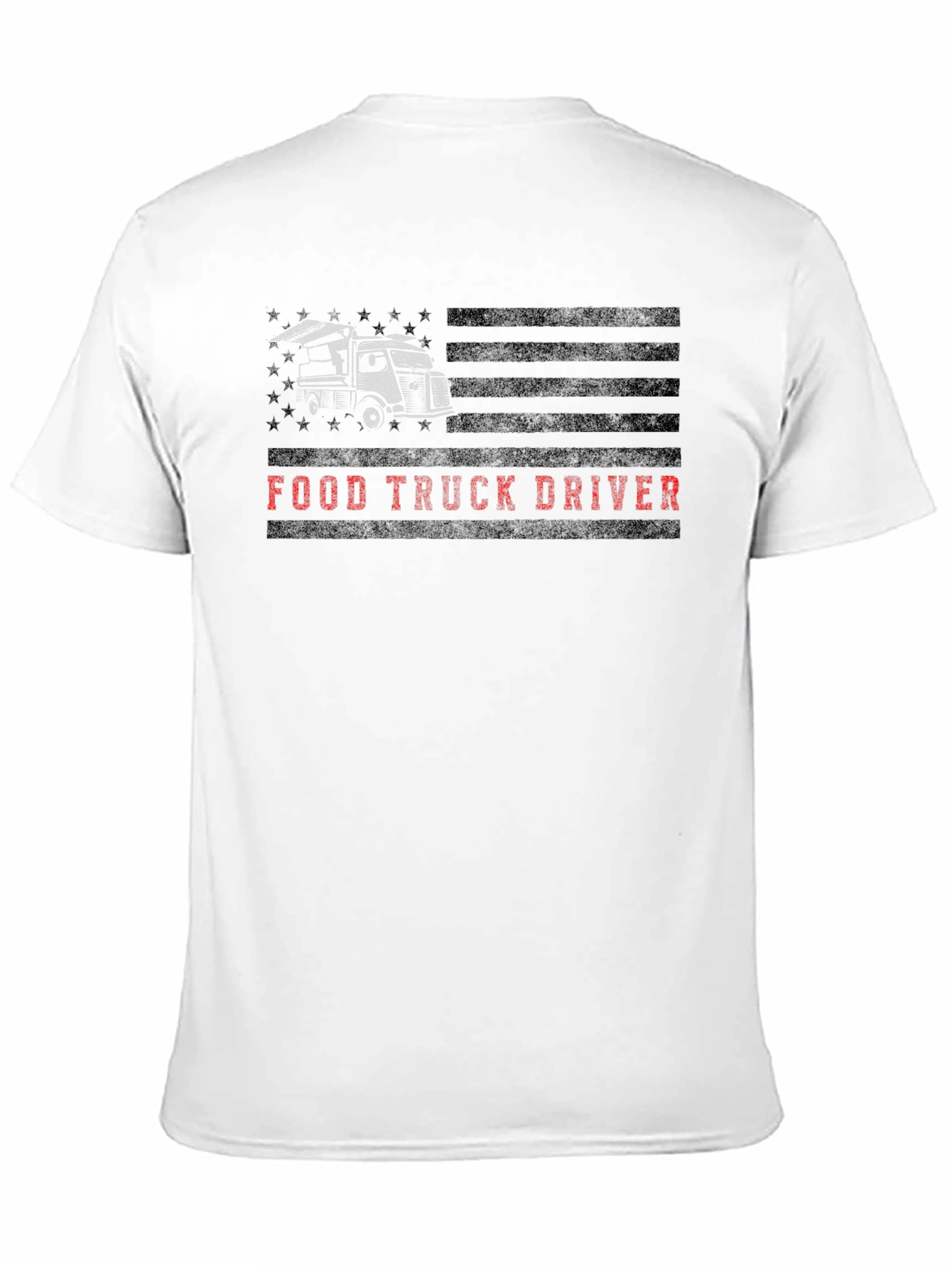 Black Food Truck Driver T-Shirt - Black view 11