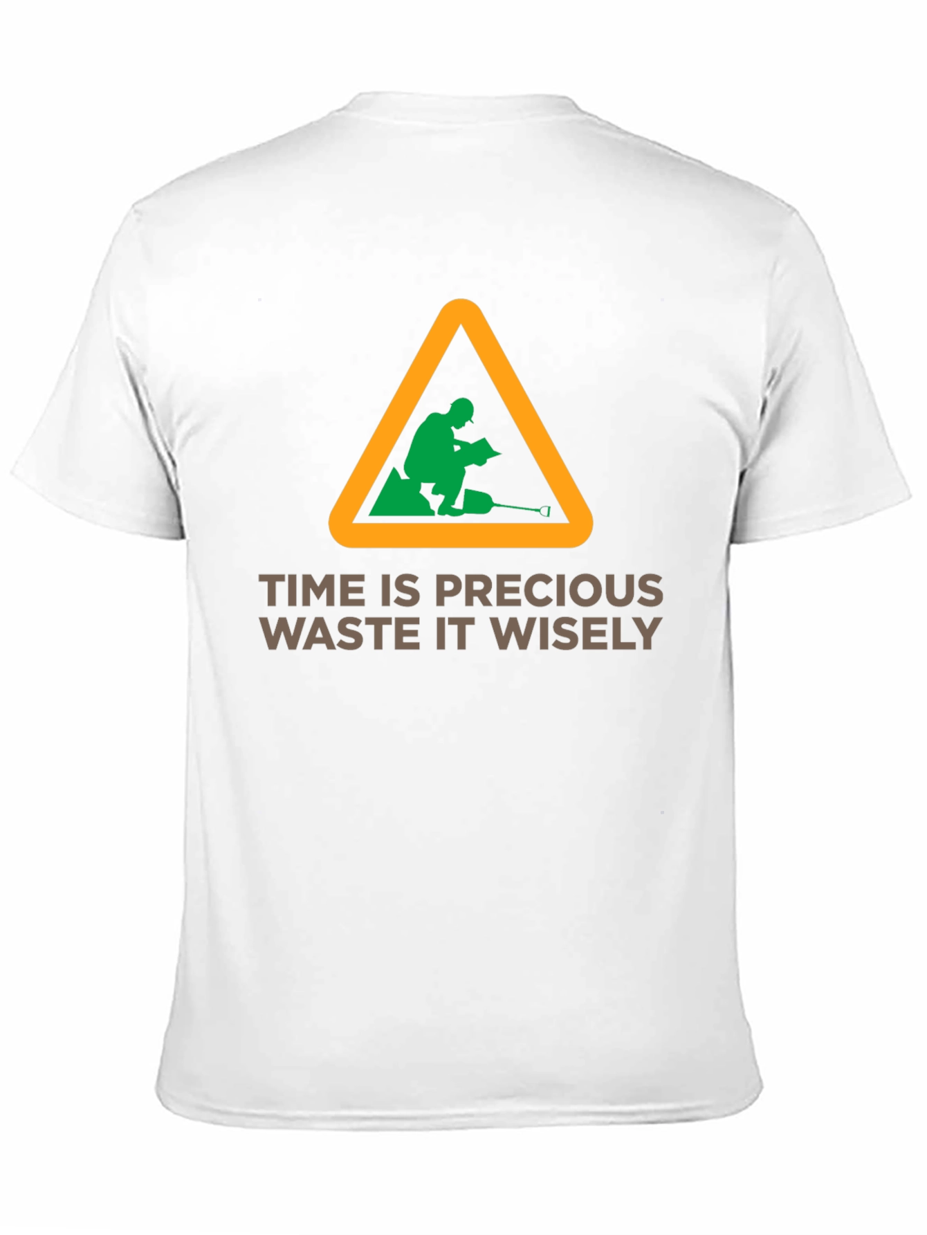 Black Time Is Precious Graphic Tee - Waste It Wisely T-Shirt view 11