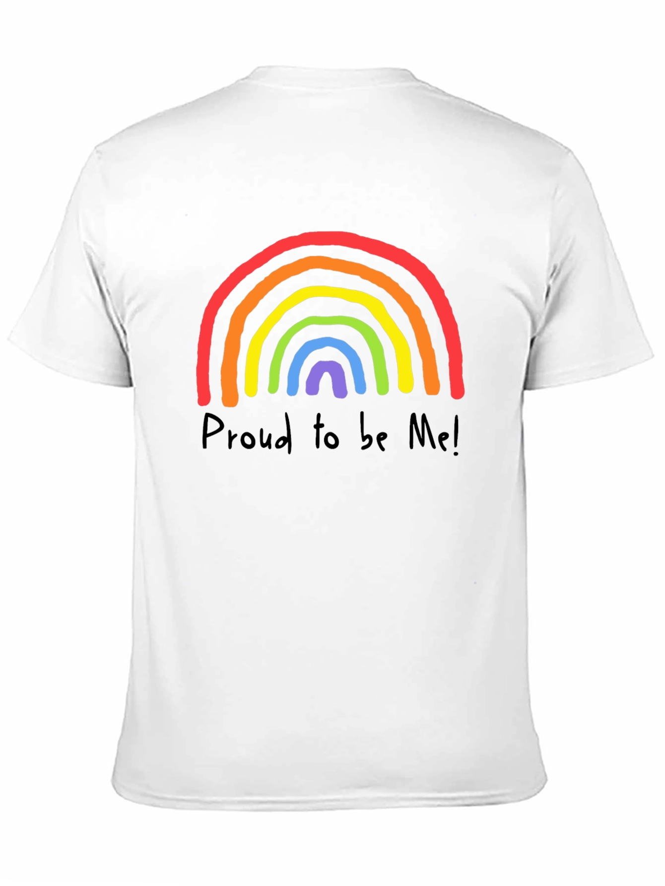 Pride Rainbow T-Shirt - Proud to be Me Graphic Tee - 11