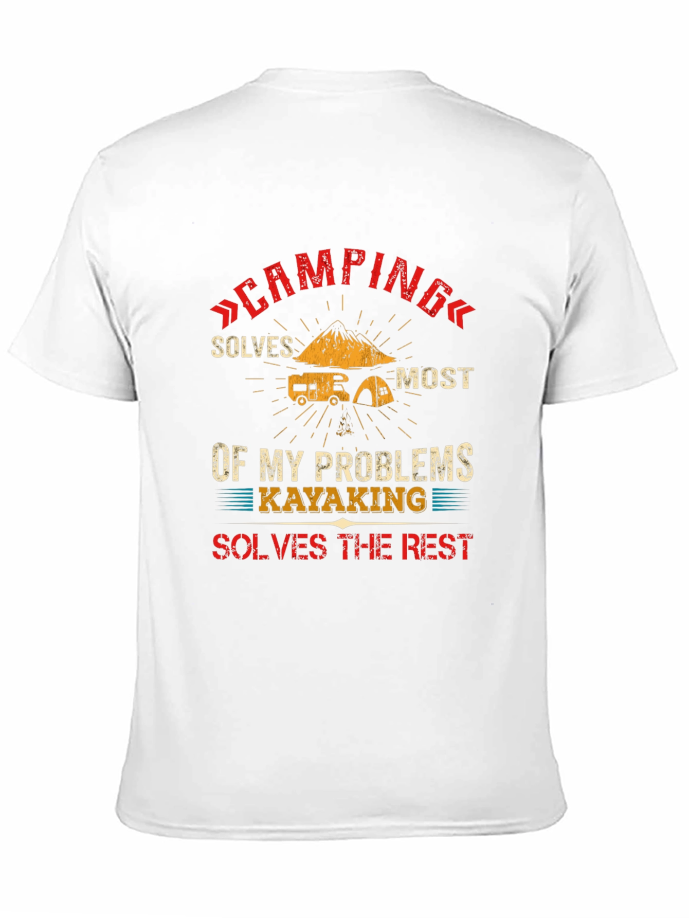 Black Camping and Kayaking T-Shirt view 11